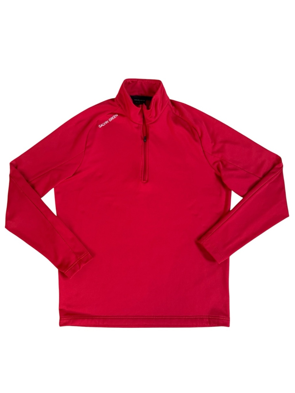 Galvin Green Drake Insula Red 1/4 Zip Performance Golf Pullover Mens Size XL